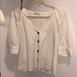 ZARA linen top BRAND NEW